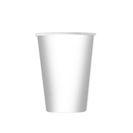 BICCHIERI 200cc ECOLOR BIODEGRADABILI BIANCO 25pz