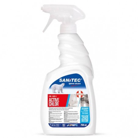 ACTIVE CHLOR DETERGENTE SGRASSANTE CLORINATO 750ml SANITEC