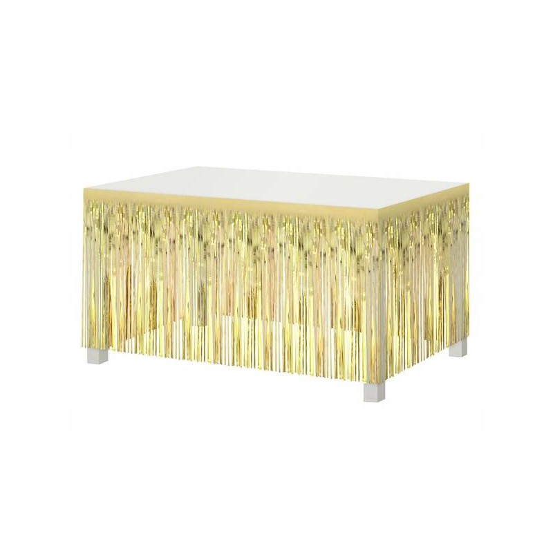 GONNA A FRANGE PER TAVOLO cm80x300 ORO
