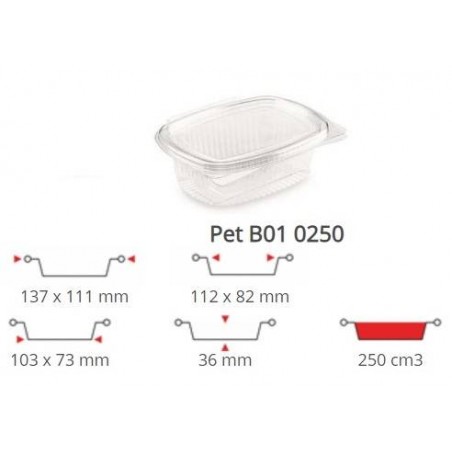 OVALINO PET 250CC 100PZ B01 CONTITAL