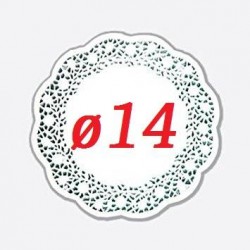 PIZZO PORCELLANATO TONDO ø14 10pz