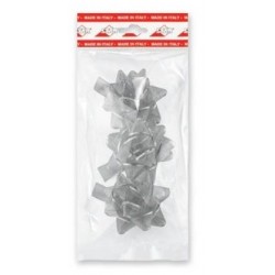 STELLA ADESIVA OSLO 9mm ø5cm M-ARGENTO 4pz