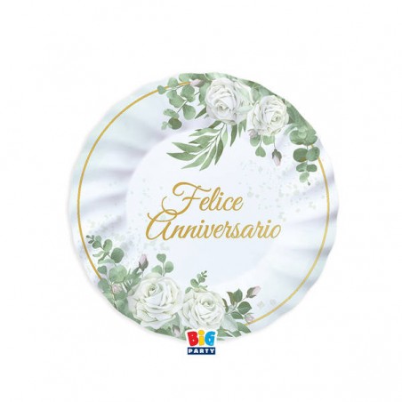 PIATTI DESSERT ø20cm FELICE ANNIVERSARIO EUCALIPTO 6pz