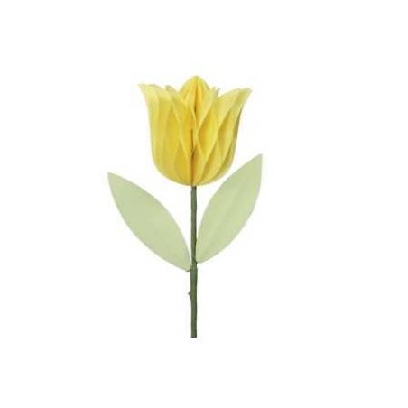TULIPANO IN CARTA Ø7,5x8cm GIALLO
