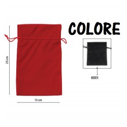 VELVET BAGS SACCHETTI VELLUTO 15x25 6001-NERO 5pz