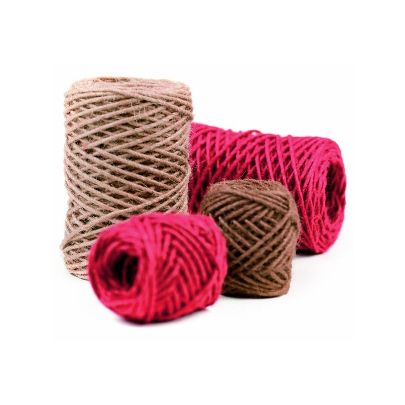 CANAPA GOMITOLO 301 mm3x50mt 07-ROSSO