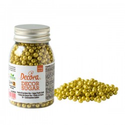 PERLE DI ZUCCHERO ø5mm METALLIZZATO 100gr ORO