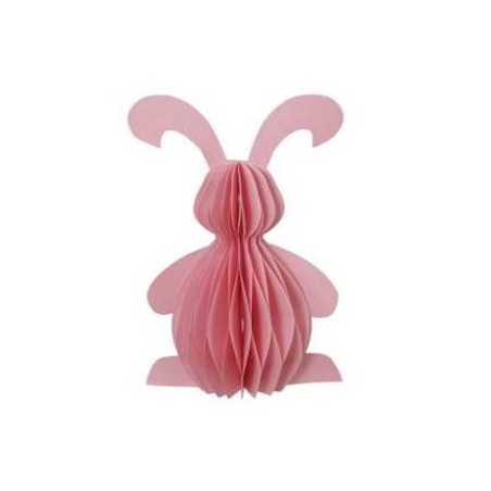 CONIGLIO CARTA ROSA h20cm