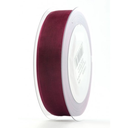 NASTRO ORGANZA mm25x50mt BORDEAUX