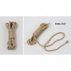 CORDA IN JUTA ROPE m6x5mt NATURALE