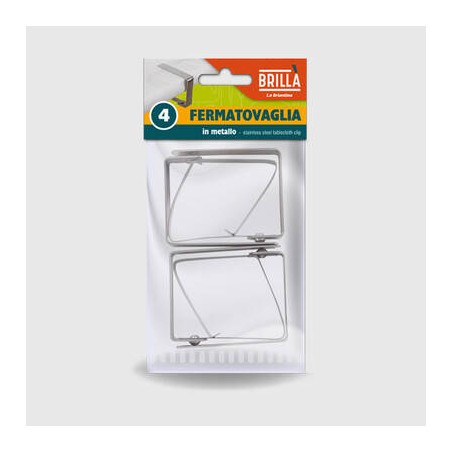 FERMATOVAGLIA IN METALLO 4pz