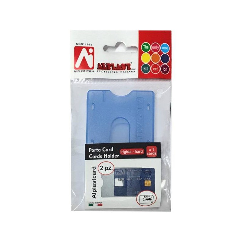 PORTACARD RIGIDA AD ESTRAZIONE 2pz