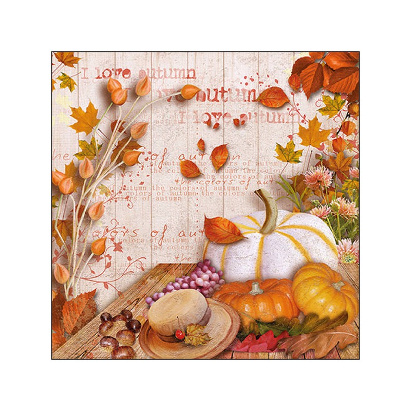 TOVAGLIOLI 33x33 COLORI AUTUNNALI  20pz