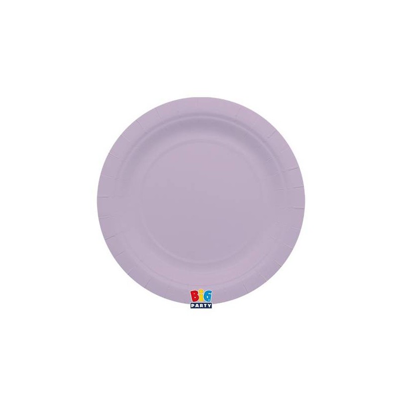 PIATTI DESSERT ECOLOR BIODEGRADABILI 18cm LILLA 25pz
