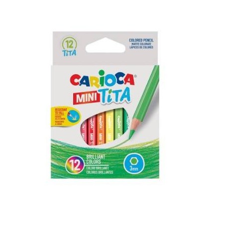 PASTELLI CARIOCA MINI TITA 8,5cm 12pz