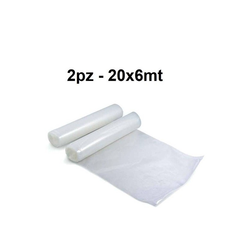 BUSTE SOTTOVUOTO GOFFRATE V9 rotolo 20x6mt 2pezzi