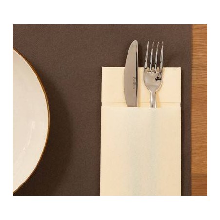 TOVAGLIOLI 40x40cm QUICK POCKET AIRLAID AVORIO 50pz FATO