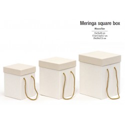 MERINGA SET SCATOLE C/CORDINI 3pz 15-17,5-20cm