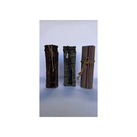 SCATOLA BOTTIGLIA LEGNO 11x11x36cm 3 FORME ASS.TE