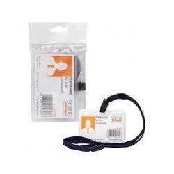 PORTABADGE C/CORDONCINO 9,5x5,5cm