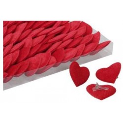 CUORE CON CLIP 4,5x4,5cm 72pz