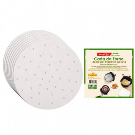 CARTA FORNO PER FRIGGITRICE AD ARIA ø22cm 100pz