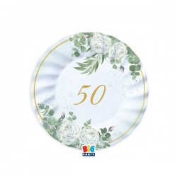 PIATTI ø20cm 50°ANNIVERSARIO EUCALIPTO 6pz
