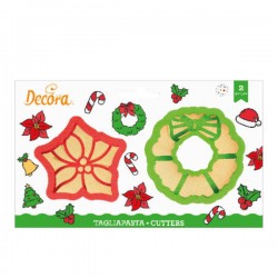 TAGLIAPASTA GHIRLANDA E STELLA DI NATALE SET 2pz