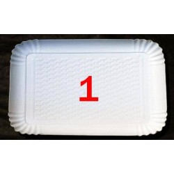 VASSOIO CARTONE BIANCO N°1 16x12 6 PEZZI