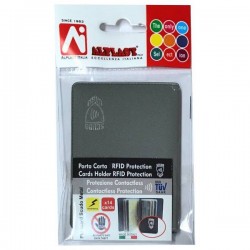 PLURICARD SCUDO METAL - PORTA CAR MULTIPLA 14 BUSTE PROTECTION R-FID