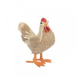 POLLO IN PAGLIA H.24cm NATURAL