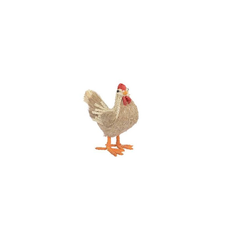 POLLO IN PAGLIA H.24cm NATURAL