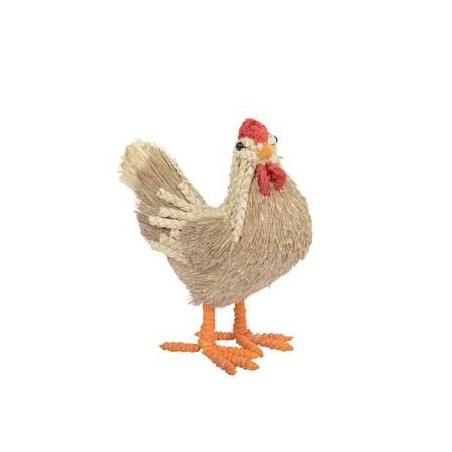 POLLO IN PAGLIA H.24cm NATURAL