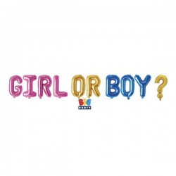 KIT SCRITTA MYLAR GENDER REVEAL 300x40cm