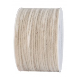 NASTRO WOLLDOCHT CORDONCINO LANA mm4x80mt NATURALE