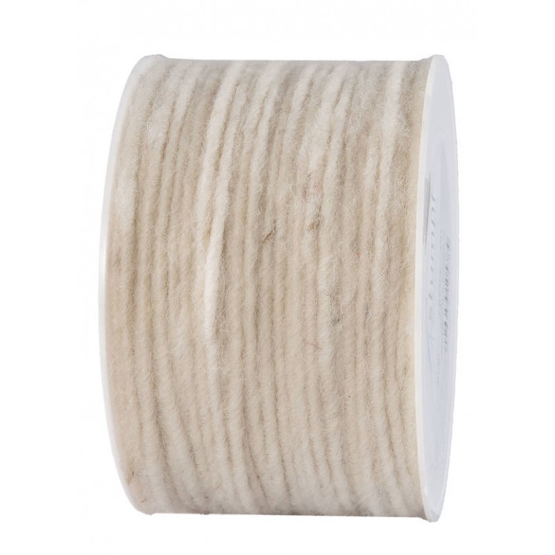 NASTRO WOLLDOCHT CORDONCINO LANA mm4x80mt NATURALE