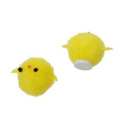 PULCINI GIALLI h2,5cm CON ADESIVO 30pz