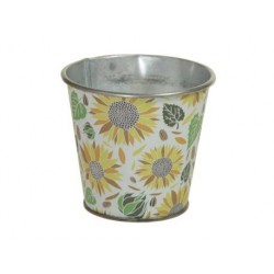 SECCHIELLO LATTA FLOWER Ø9x8cm