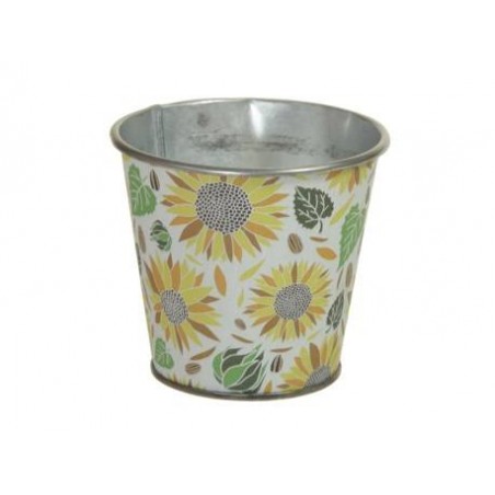 SECCHIELLO LATTA FLOWER Ø9x8cm