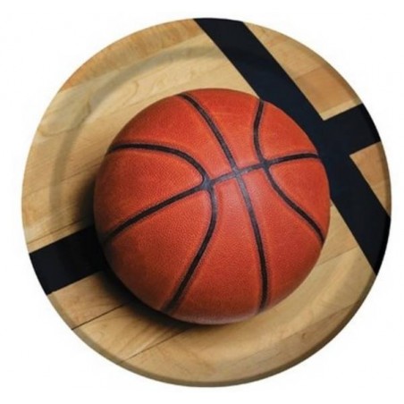 PIATTI PIANI BASKETBALL FANATIC 23cm 8pz