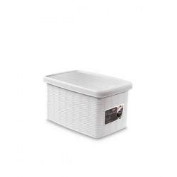 SCATOLA BOX C/COP ELEGANCE 19x29x16cm BIANCO S