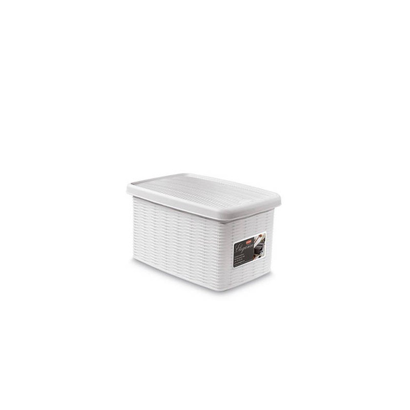 SCATOLA BOX C/COP ELEGANCE 19x29x16cm BIANCO S