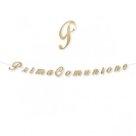 FESTONE ITALIC PRIMA COMUNIONE METAL cm15x3mt