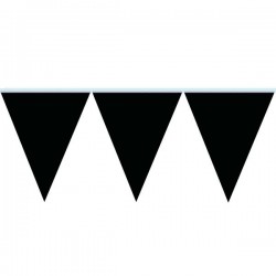 FESTONE BANDIERINE PVC 10mt NERO GIVI