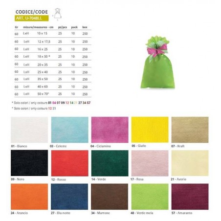 BUSTA REGALO TNT 16x25 48-VERDE MELA