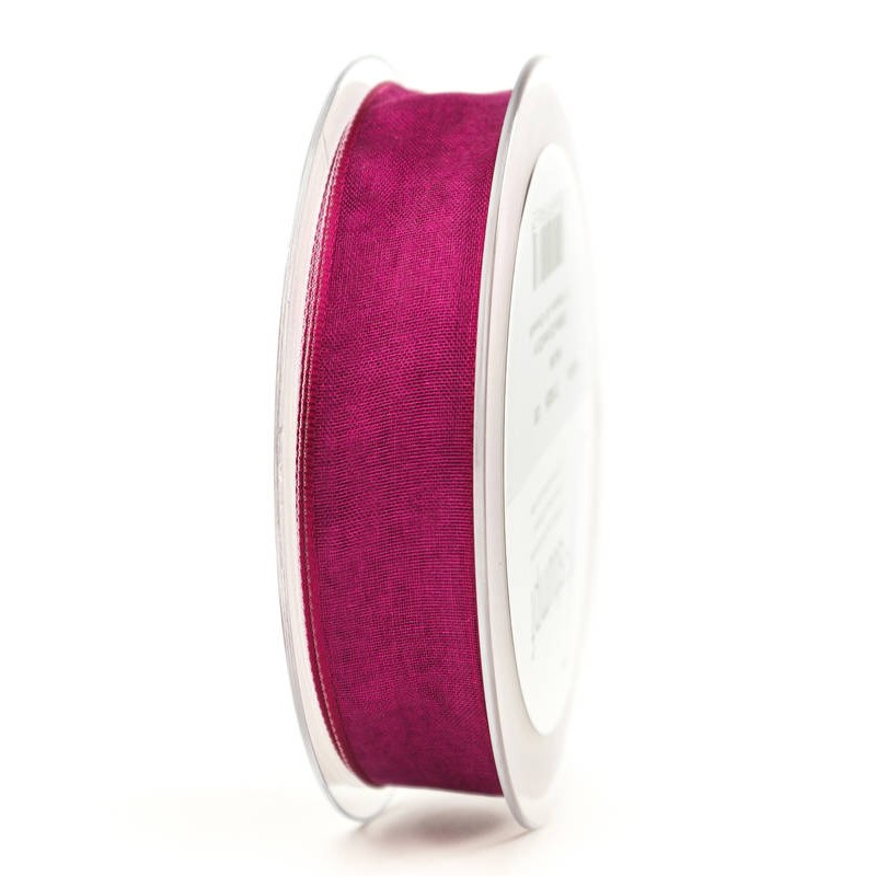 NASTRO TESSUTO CHIFFON mm40x20mt FUXIA