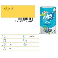 ASCIUGATUTTO MONOROTOLO 140strappi SOFT FLOWER