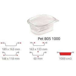 OVALINO PET 1000CC 50PZ B05 CONTITAL