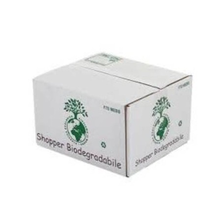 SHOPPER MINI VERDE BIO COMPOST EN13432 23+7+7x45cm 3kg