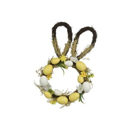 GHIRLANDA CONIGLIETTO C/UOVA 22x38cm